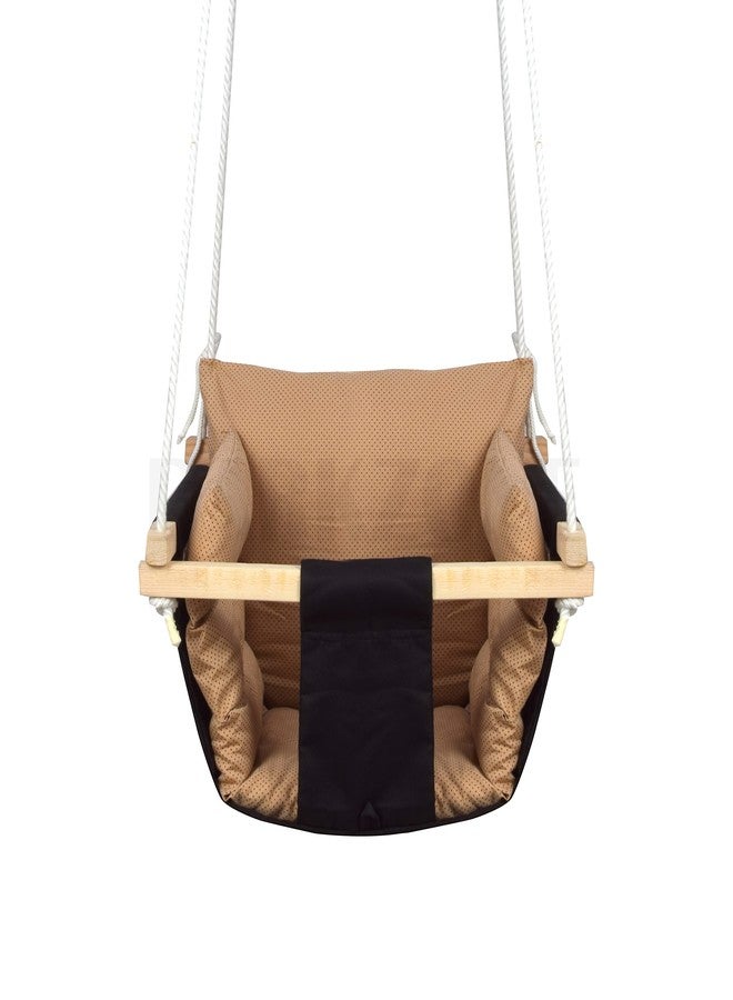 DARKZONE Baby Hammock Swing, Blue, 12 kg Max Weight, Wooden Frame, Indoor/Outdoor Use - Image 3